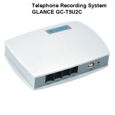 Box ghi âm điện thoại 2 line GLANCE GC-T5U2C